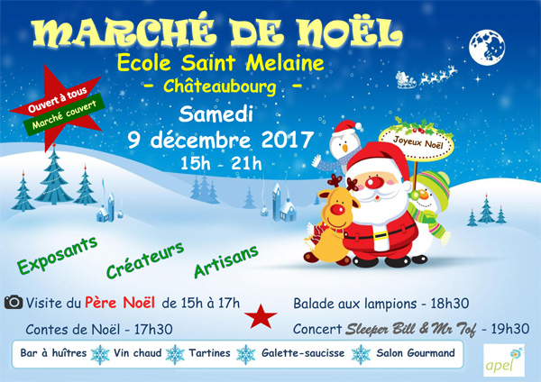 Marché de Noël de l'École Saint Melaine, Châteaubourg (35)
